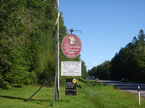 Highway and Sign for where we stayed.